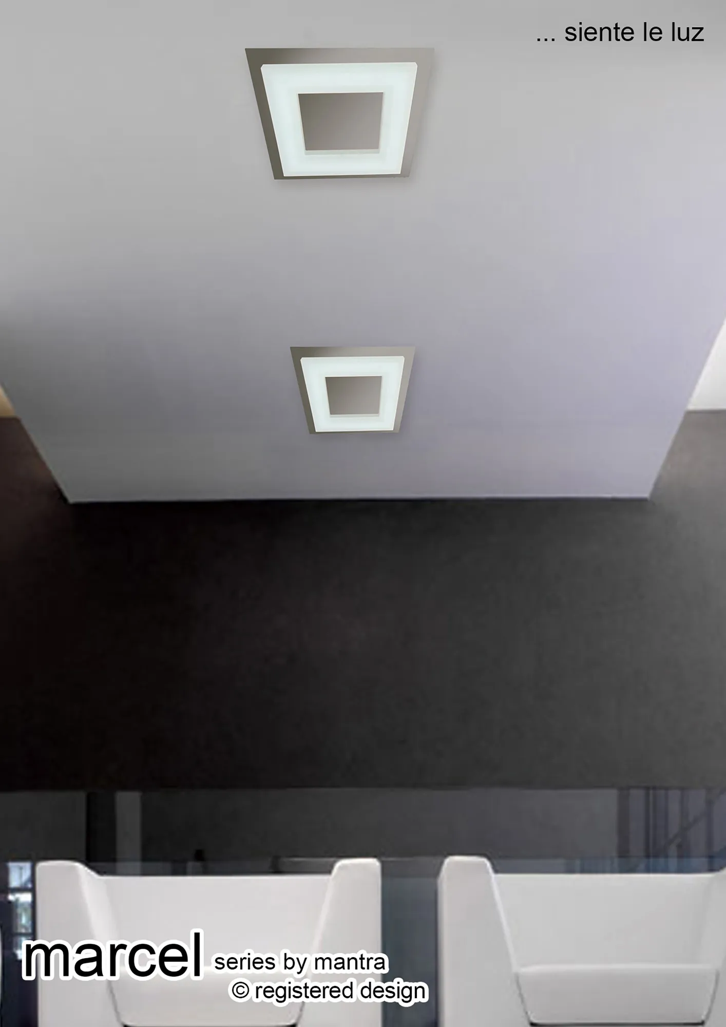 Marcel Recessed Ceiling Luminaires Mantra Fusion Square/Rectangular Recess Ceiling